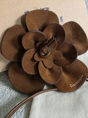 Coachtopia Suede Rose Bag Charm